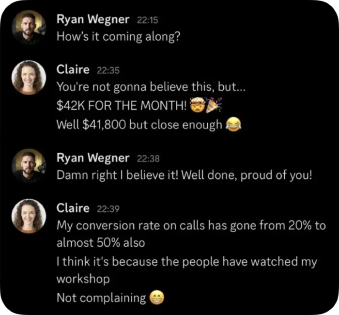 Client result — $8K/mo → $42K/mo